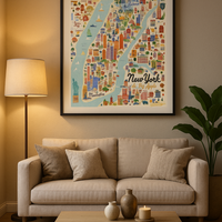 Thumbnail for New York-kartaposter