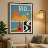 Affiche Rio de Janeiro Colorée
