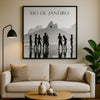 Affiche Rio de Janeiro Noir et Blanc