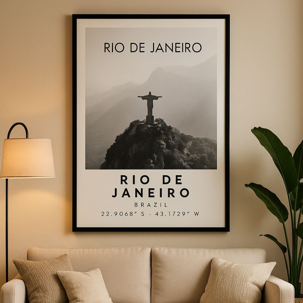 Affischer Corcovado Rio de Janeiro