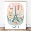 Affiche Dessin Paris-Posters-Affiches Ville