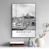 Affiche Marseille Noir et Blanc-Posters-Affiches Ville