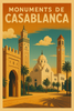 Affiche Casablanca Monuments