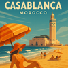 Affiche Casablanca Plage