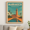 Affiche Marrakech colorée