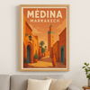 Affiche illustration Medina Marrakech