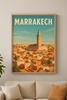 Affiche Art Déco Marrakech