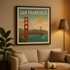 Affiche San Francisco Golden Gate