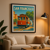 Affiche San Francisco  Cable Car