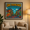 Affiche San Francisco  Street Art  Mission District