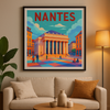 Affiches Nantes colorées