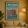 Affiche Amsterdam Vintage