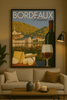 Affiche Vin Bordeaux
