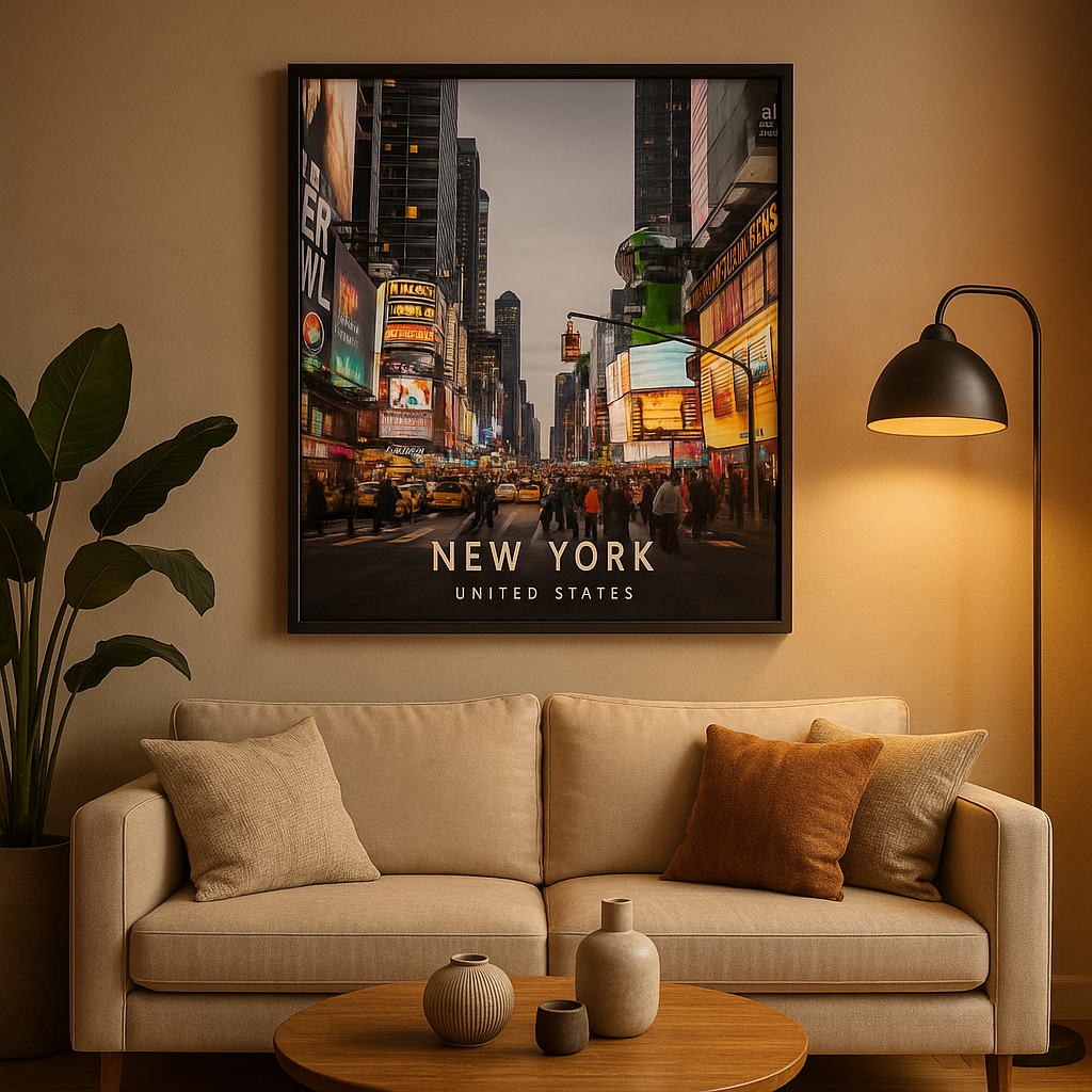 New York-byggnaden affisch