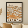 Affiche Lisbonne Dessin