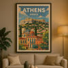 Affiche Grèce Colorée