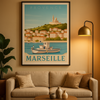 Affiche Marseille Vintage