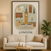 Affiche Londres Dessin
