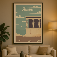 Thumbnail for Affiche Vintage Athènes
