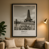 Affiche Bali Noir et Blanc