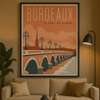 Affiche Bordeaux Pont de Pierre