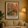 Affiche Dessin Amsterdam