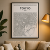 Affiche Plan de Tokyo