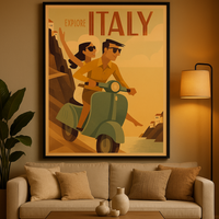 Thumbnail for Cinecittà Vespa Roma-affisch