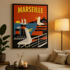 Affiche Bateau Marseille