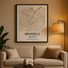 Plan Bruxelles Affiche