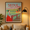 Seoul Poster Vintage