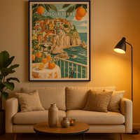Thumbnail for Cinque Terre-teckningsaffisch
