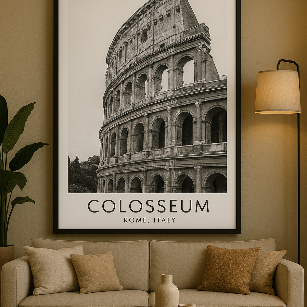 Affiche Rome Noir et Blanc