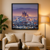 Affiche Skyline Barcelone