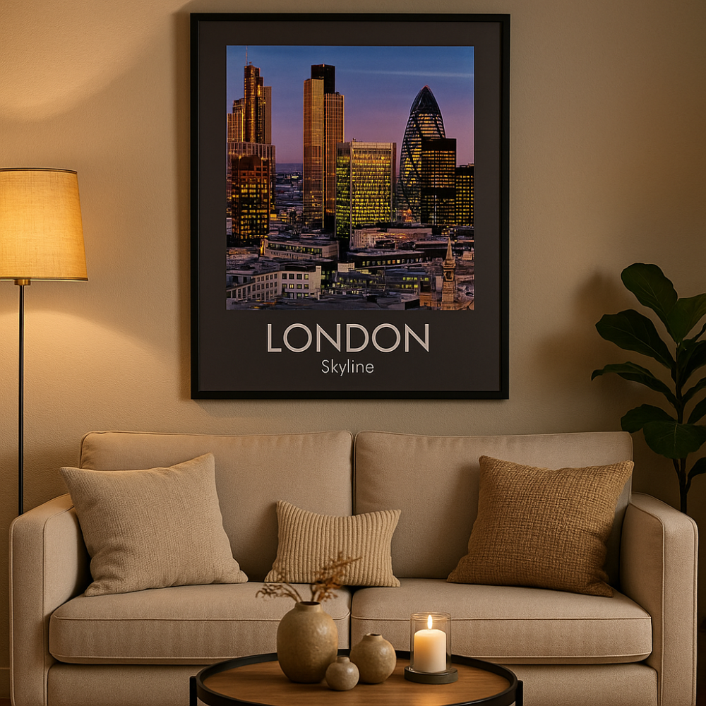 Londons silhuett-affisch