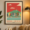 Affiche Séoul Skyline