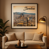 Affiche Touristique Barcelone