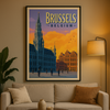 Vintage Bryssel-affischer