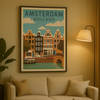 Affiche Tourisme Amsterdam