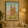 Affiche Sagrada Familia Barcelone