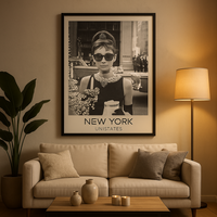 Thumbnail for Posterporträtt Audrey Hepburn New York