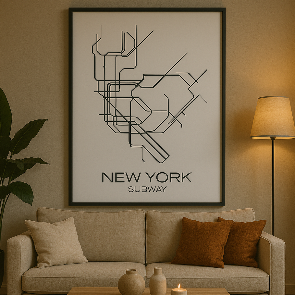 New York Metro-kartaposter