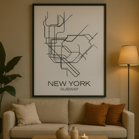Thumbnail for New York Metro-kartaposter