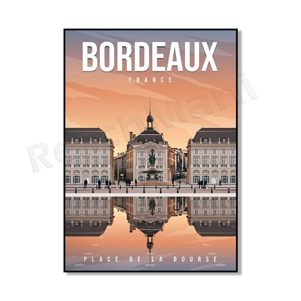 Affiche Bordeaux Place De La Bourse