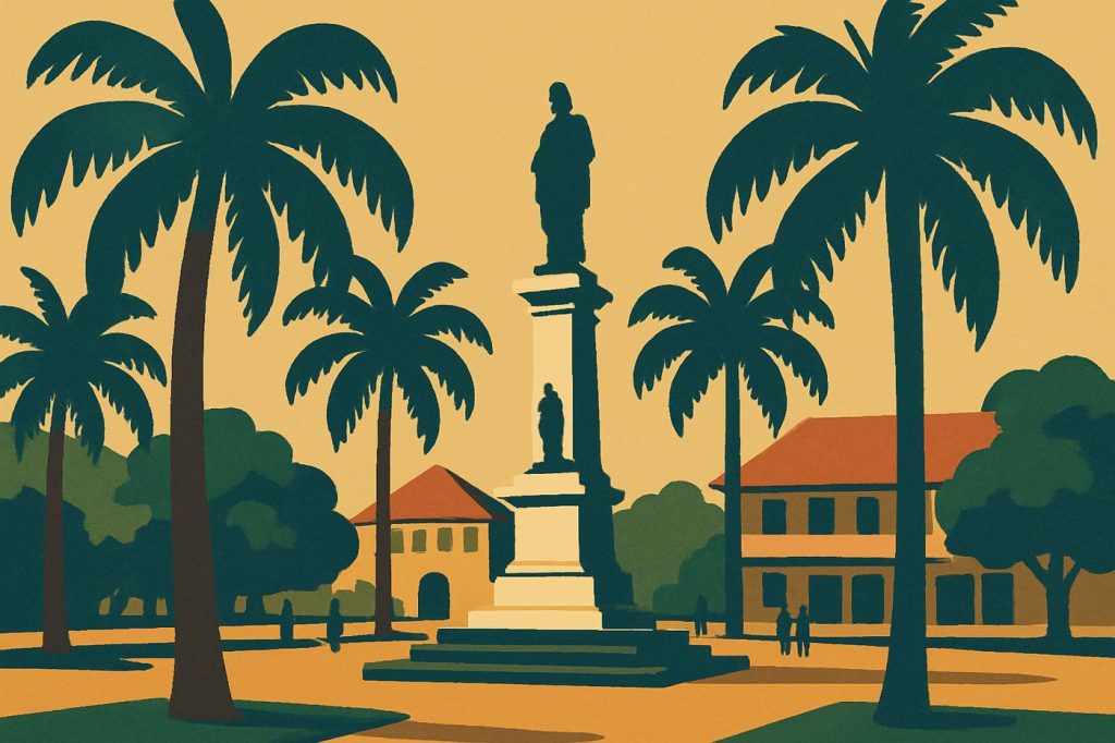 Affiche Cayenne — Place des Palmistes