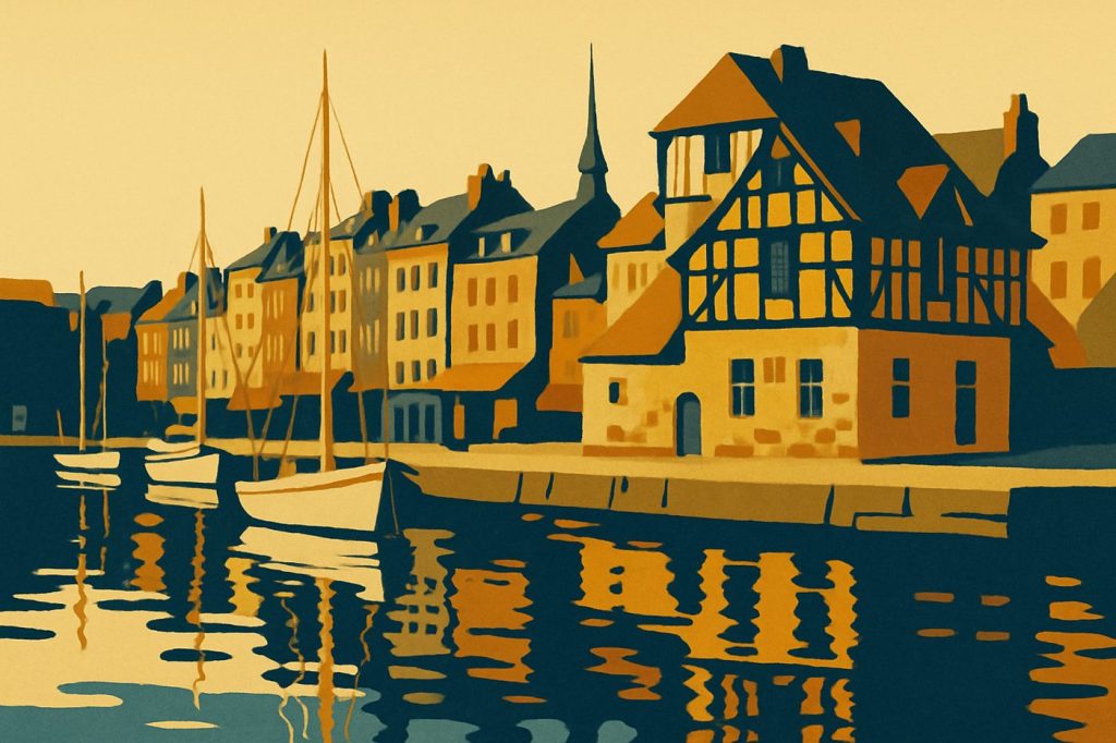 Affiche Honfleur – Le Vieux Bassin