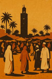 Affiche Marrakech — Place Jemaa-el-Fna